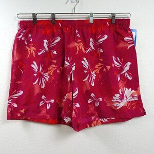 Columbia Shorts Women's Plus Size 3X Pink Floral Sandy River Elastic Waist
